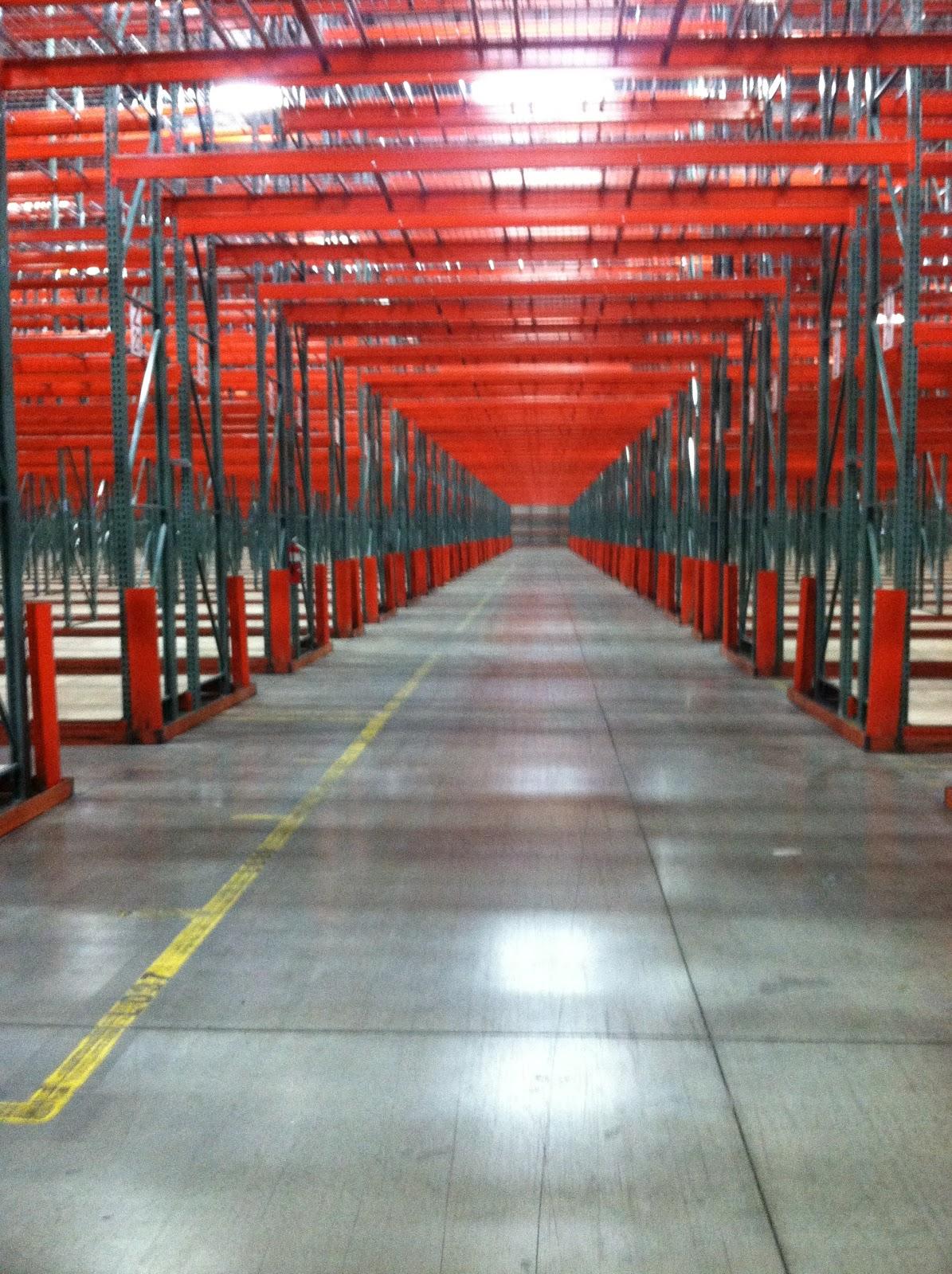 Roll form pallet racks installed by Industrial Equipment Erectors